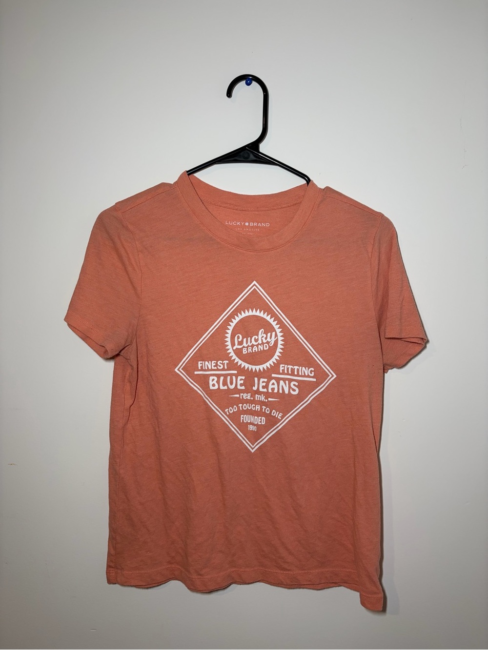 Lucky Brand Finest Fitting Blue Jeans T-shirt